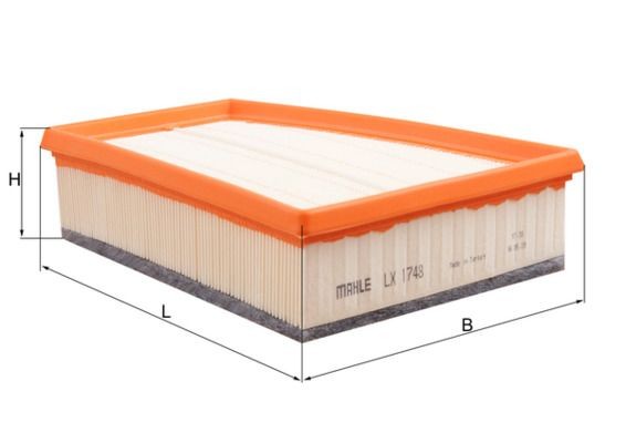 KNECHT LX 1748: Gaisa filtrs