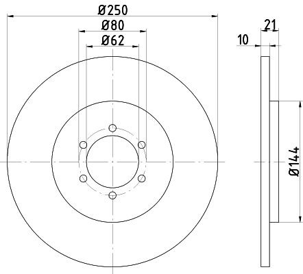 TEXTAR 92013600: Jarrulevy Ø: 250mm, täysi, Ø: 250mm, Ilman pyörännapaa, Ilman pyöränkiinnityspultteja