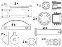 BERAL 2919630004145504: Bromsbelägg med tillbehör