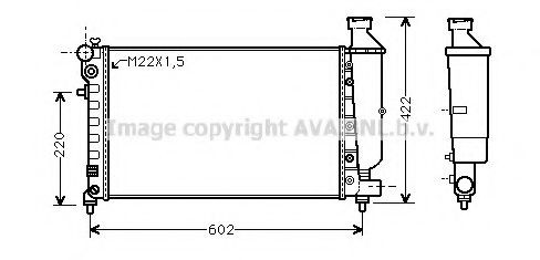 PRASCO CN2116: Radiateur du moteur