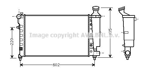 PRASCO CNA2196: Radiateur du moteur