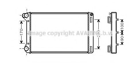 PRASCO FT2212: Radiateur du moteur