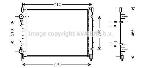 PRASCO RTA2233: Radiateur du moteur