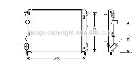 PRASCO RTA2269: Radiateur du moteur