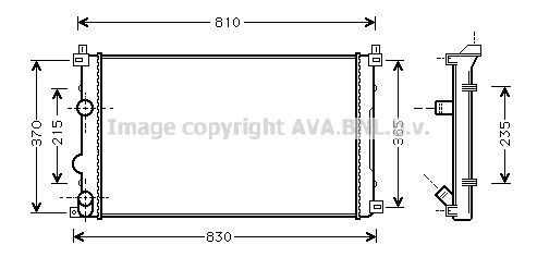 PRASCO RTA2322: Radiateur du moteur