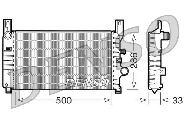 DENSO DRM10034: Radiateur du moteur Aluminium