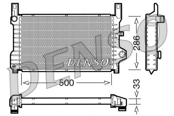 DENSO DRM10036: Radiateur du moteur Aluminium