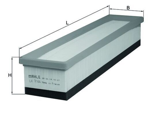 MAHLE LX 3144: Luchtfilter voor stofrijke omstandigheden