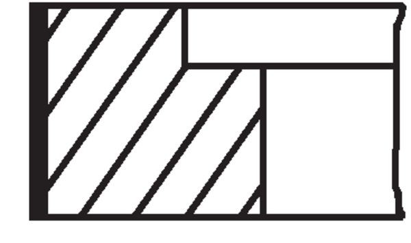 MAHLE 038 64 N1: Dugattyúgyűrű készlet