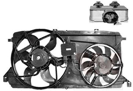 VAN WEZEL 1985749: Ventilador de radiador 380mm, com motor elétrico, com estrutura do ventilador do radiador (caixilho)