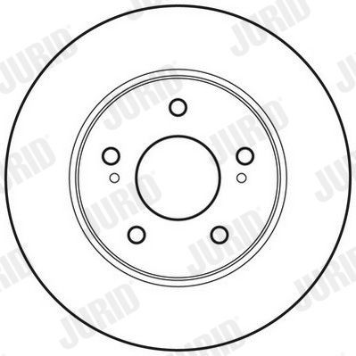 JURID 562758JC: Bremsscheibe COAT+ Ø: 278mm, voll, Ø: 278mm, beschichtet, ohne Schrauben