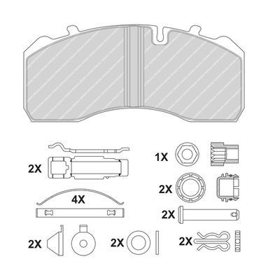 FERODO DDF090-1: Jarrulevy Ø: 250mm, täysi