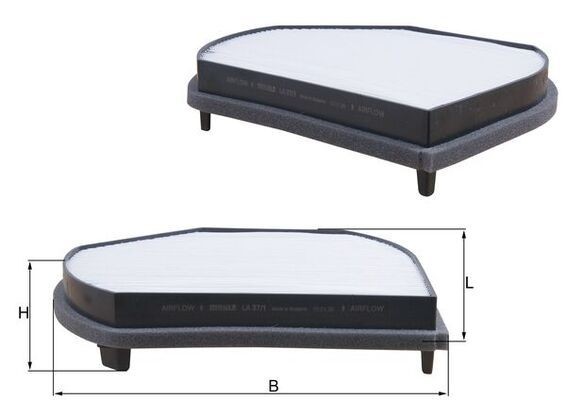 KNECHT LA 37/1: Innenraumfilter Partikelfilter