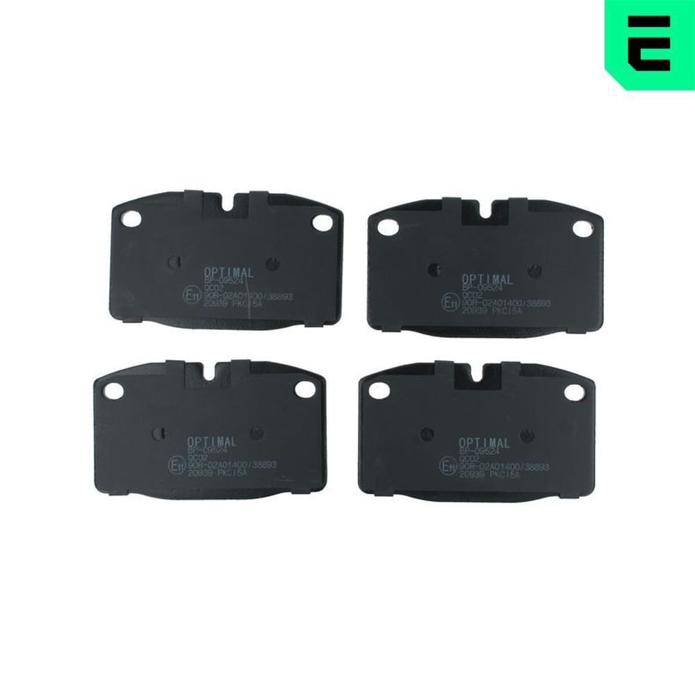OPTIMAL 9524: Plaquettes de frein Essieu avant, avec accessoires