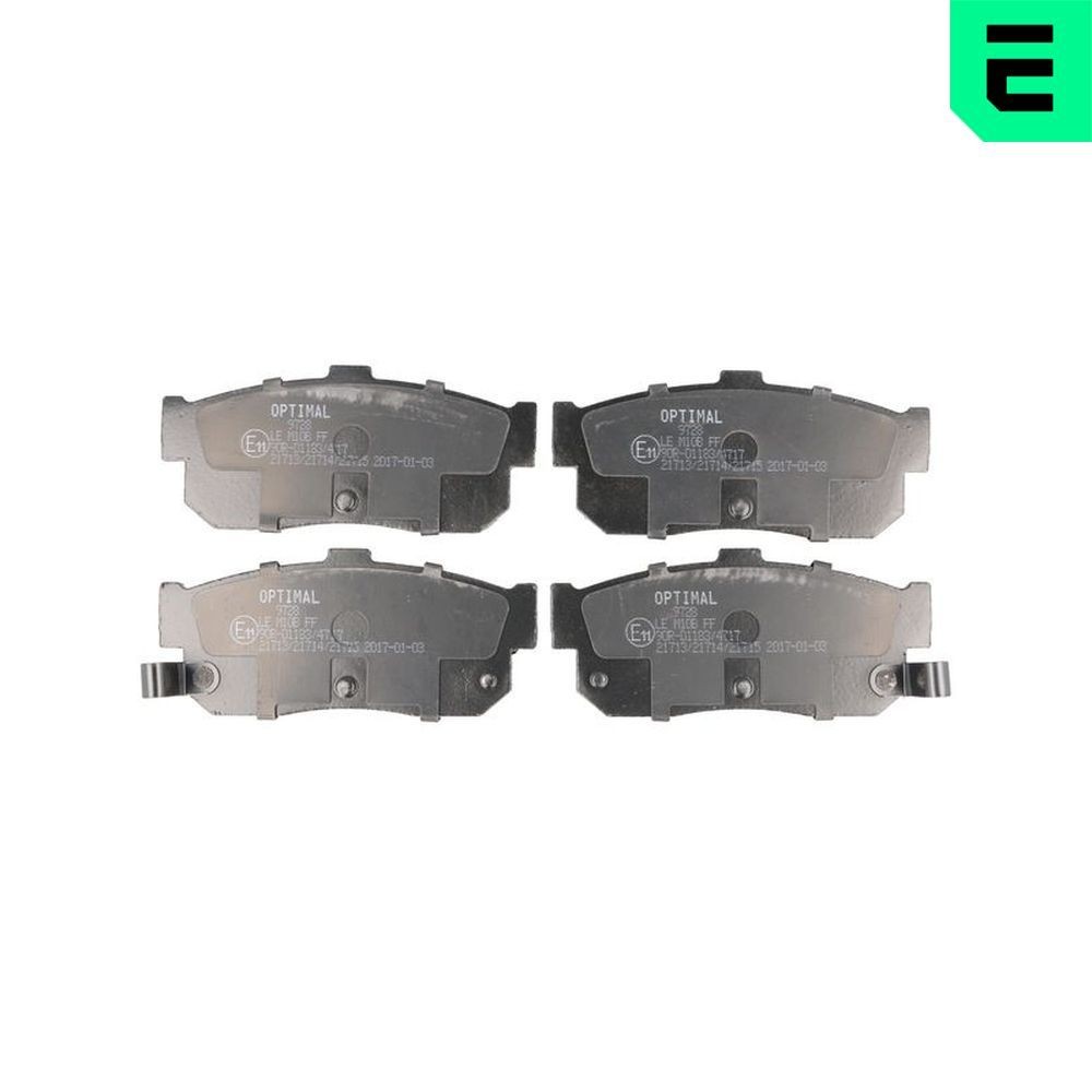 OPTIMAL 9728: Bremseklodser bagaksel