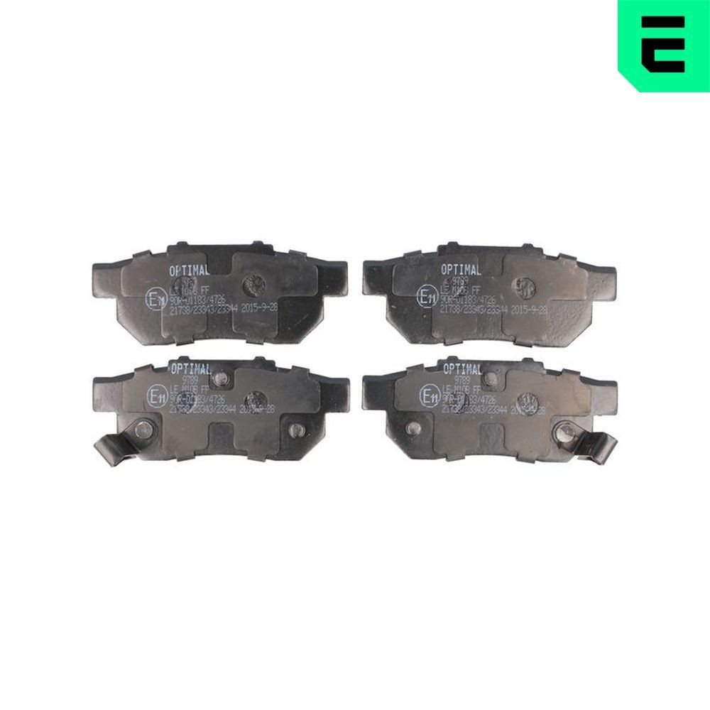 OPTIMAL 9789: Bromsbelägg Bakaxel