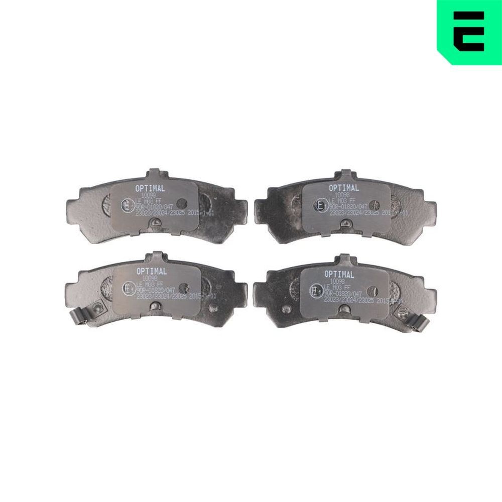 OPTIMAL 10098: Bremseklodser bagaksel