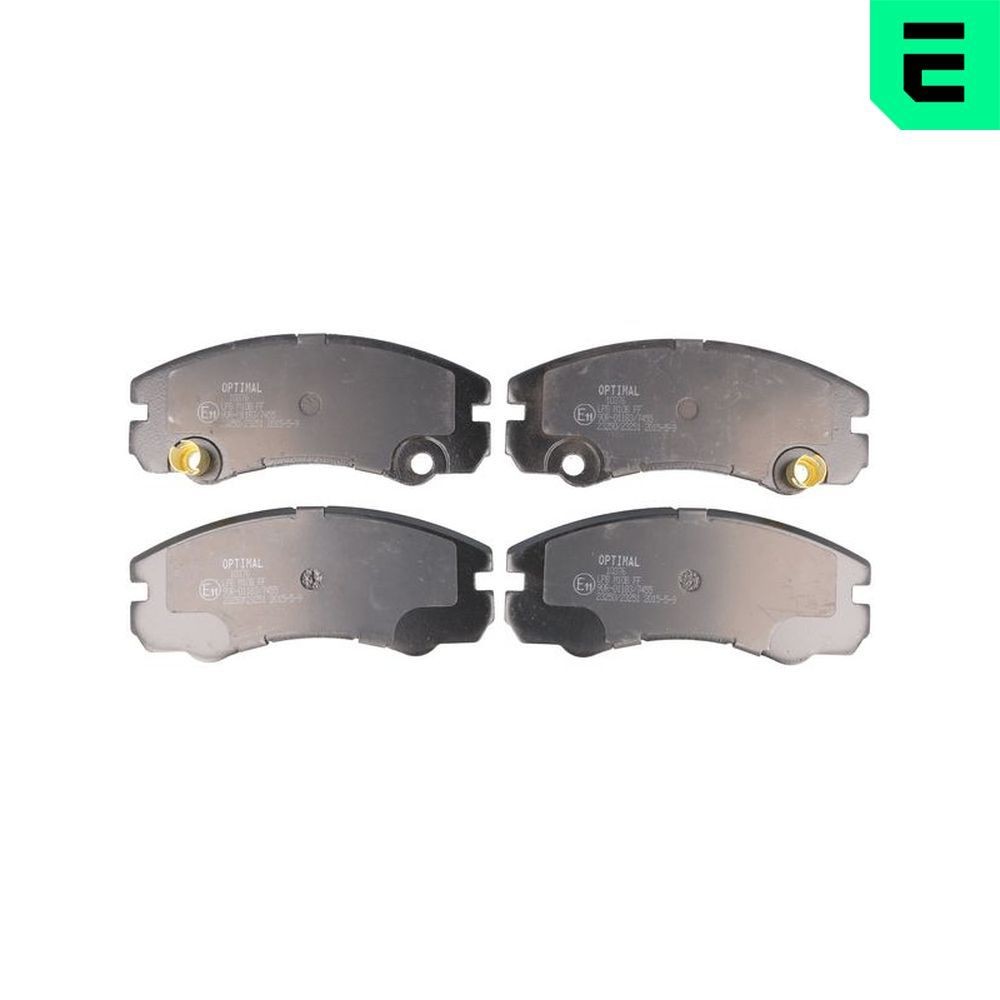 OPTIMAL 10376: Bromsbelägg framaxel
