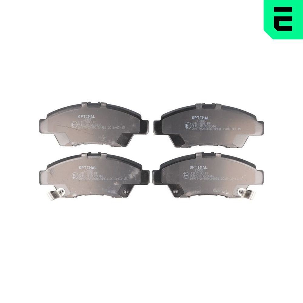 OPTIMAL 12405: Bromsbelägg framaxel
