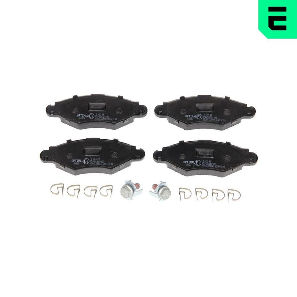 OPTIMAL 64320: Bremseklodser foraksel