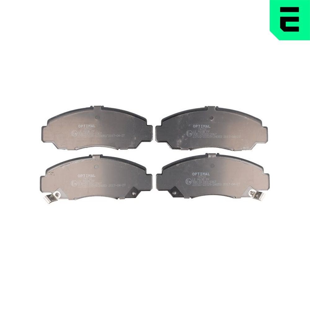 OPTIMAL 74712: Bromsbelägg framaxel