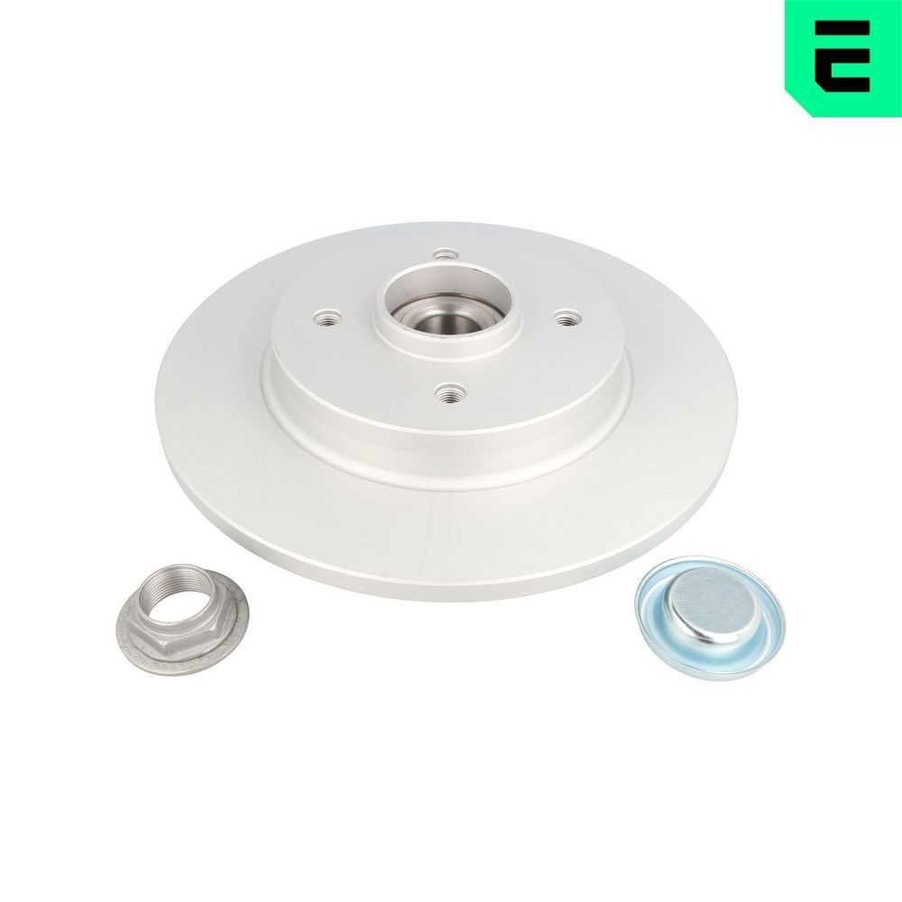 OPTIMAL 602745BS2: Bremsscheibe Ø: 268mm, voll, Ø: 268mm, beschichtet, mit integriertem Radlager, mit integriertem ABS-Sensor