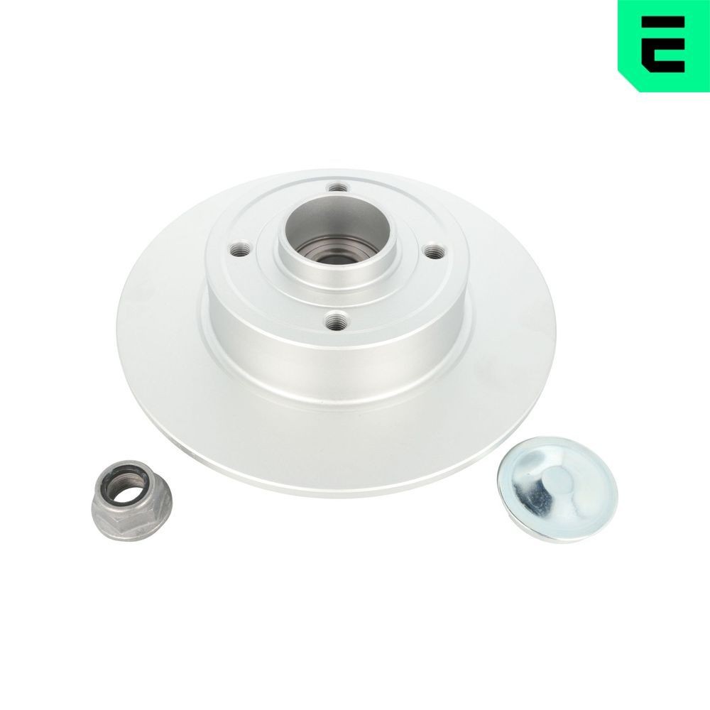 OPTIMAL 702982BS1 Bremsscheibe Ø: 240mm, voll, Ø: 240mm, beschichtet, mit integriertem Radlager, mit integriertem ABS-Sensor