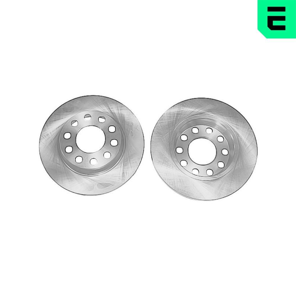 OPTIMAL BS-8040C: Bremsscheibe Hinterachse, Ø: 255mm, voll, Ø: 255mm, beschichtet, mit Schrauben