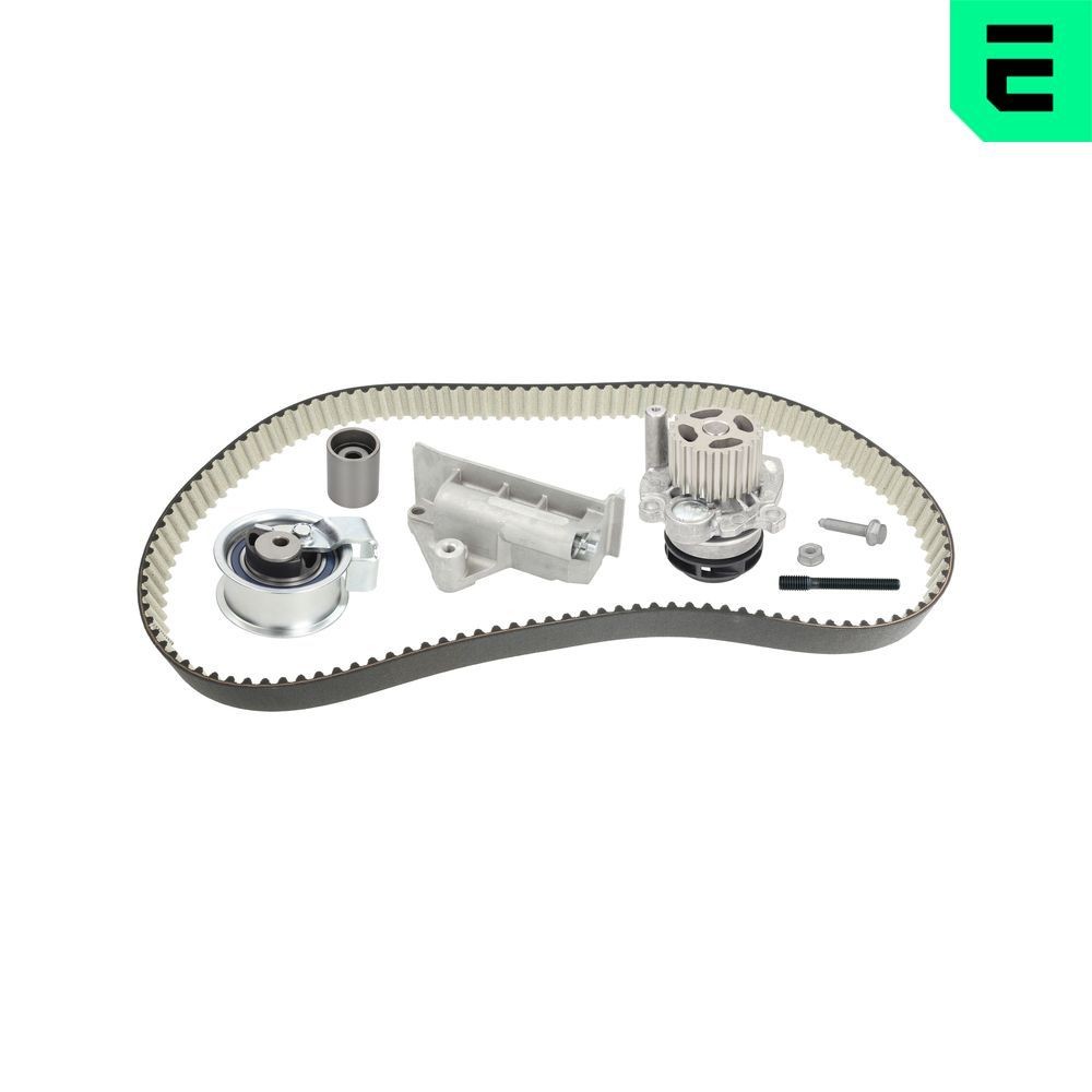 OPTIMAL SK-1378AQ1: Kit cinghia distribuzione, pompa acqua N° denti: 120, Largh.: 30mm, con ammortizzatore serraggio, Rullo tenditore