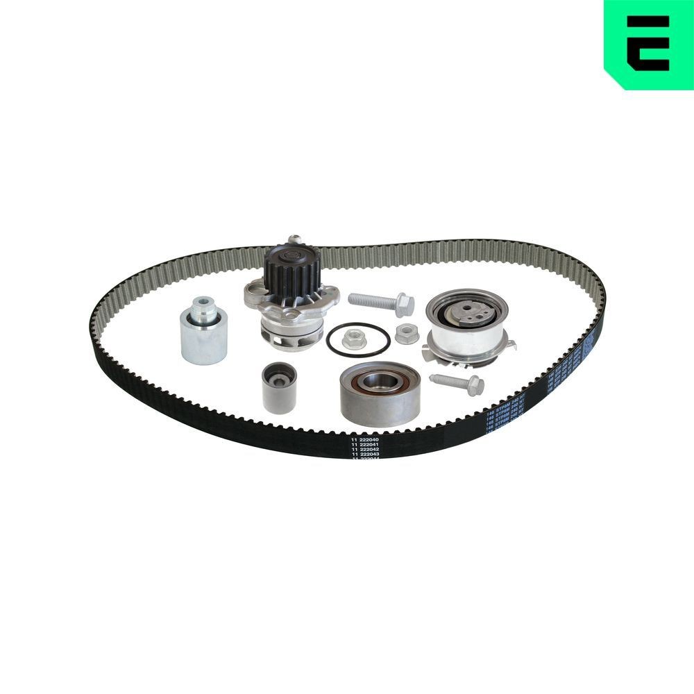 OPTIMAL SK-1694AQ2: Kit cinghia distribuzione, pompa acqua N° denti: 160, Largh.: 30mm, con pompa acqua