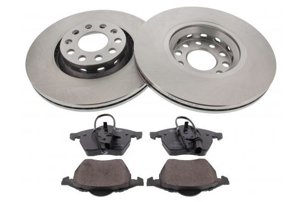 MAPCO 47899: Zestaw do hamulców, hamulce tarczowe Oś przednia, Ø: 312[mm], wentylowany, z podkładką wytłumiającą
