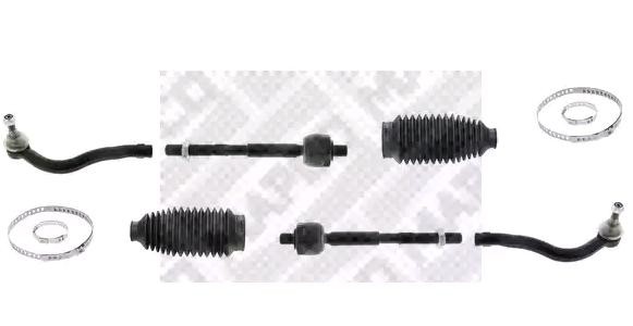 MAPCO 53866/1: Korjaussarja, raidetanko Etuakseli, vasen, Etuakseli, oikea, suojakumipalkeilla, Kuorilla