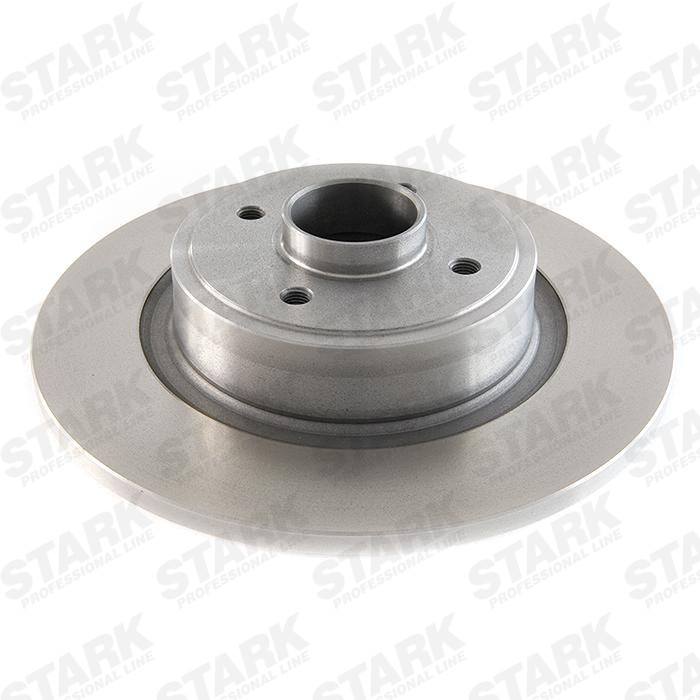 STARK SKBD-0020097: Bremseskive bagaksel, Ø: 274mm, fuldstændigt, Støbejern, Ø: 274mm, ubelagt, med hjulnav