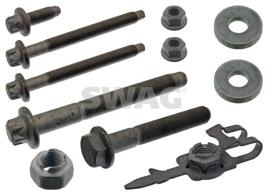 SWAG 10 94 3698: Монтажен комплект, закрепваща щанга на предната ос отляво, на предната ос отдясно