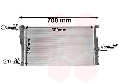 VAN WEZEL 06002448: Radiateur du moteur