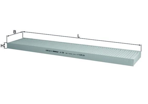 KNECHT LA 226: Interieurfilter Stoffilter