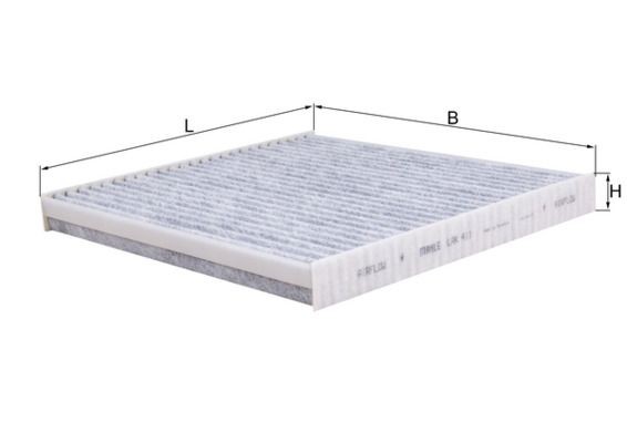 KNECHT LAK 411: Filtre d'habitacle Filtre à charbon actif