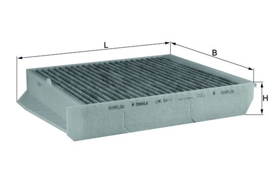 KNECHT LAK 54/1: Interieurfilter Carbon filter