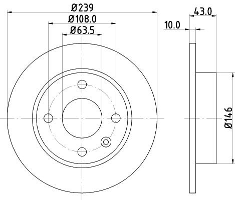 MINTEX MDC578: Bremseskive Ø: 239mm, fuldstændigt, Ø: 239mm, uden hjulnav, uden hjullejer, uden hjulbolte