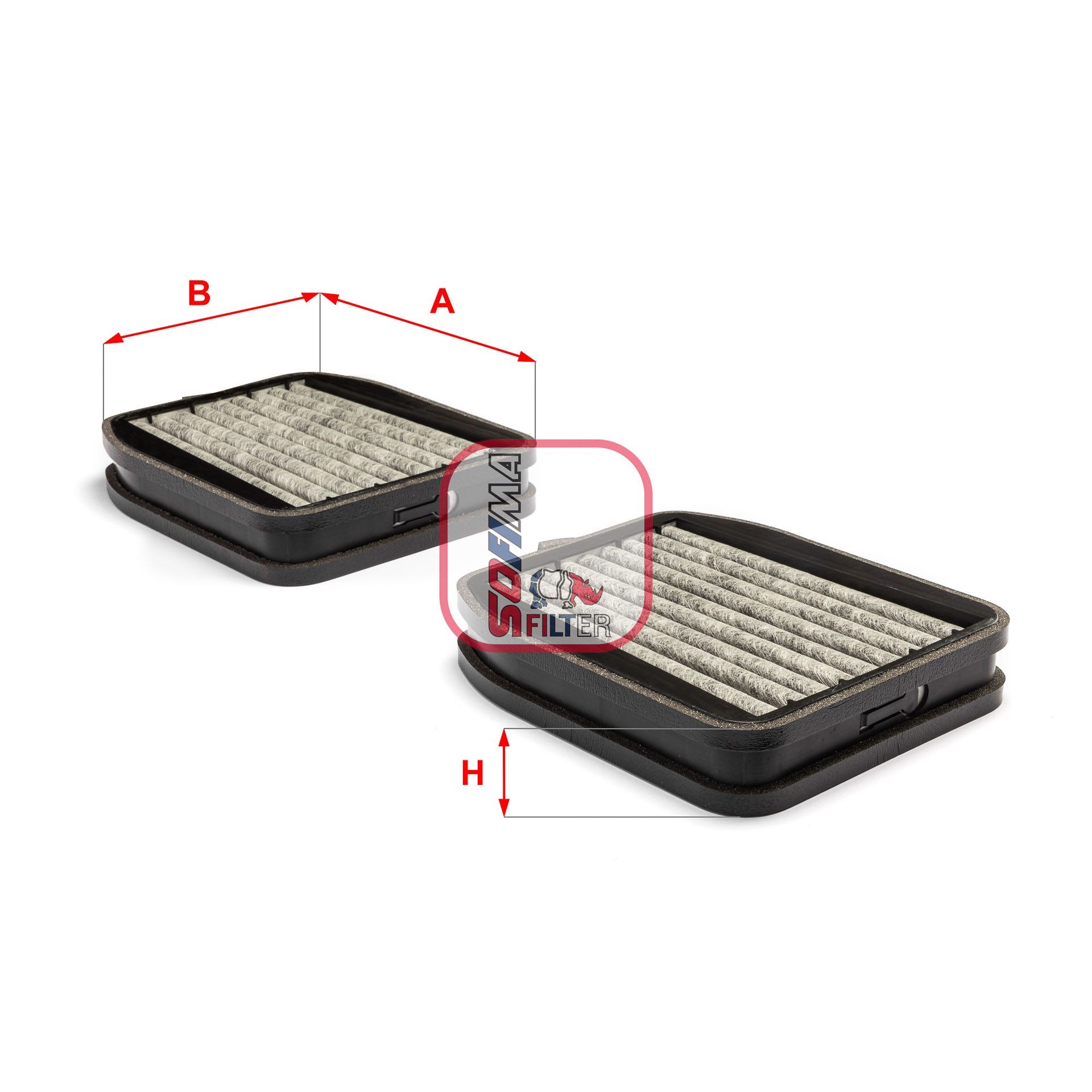 SOFIMA S 4132 CA: Filtre d'habitacle Filtre à charbon actif