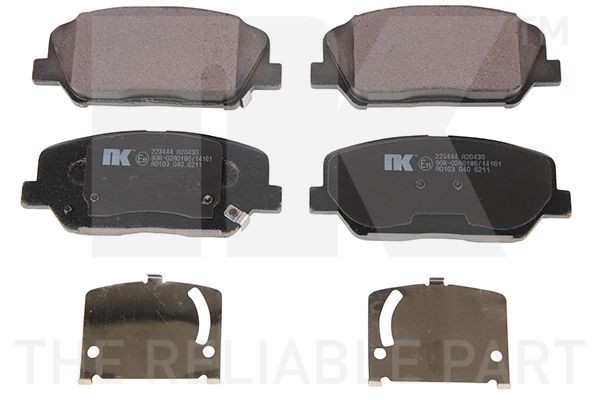 NK 223444: Remblokken Met toebehoren, Met anti-kreukplaat