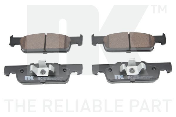 NK 223970: Plaquettes de frein sans accessoires, avec tôle anti-bruit