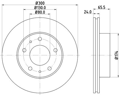 MINTEX MDC1978: Remschijf Ø: 300mm, interne ventilatie, Ø: 300mm, Zonder wielnaaf, Zonder wiellager, Zonder wielbevestigingsbout