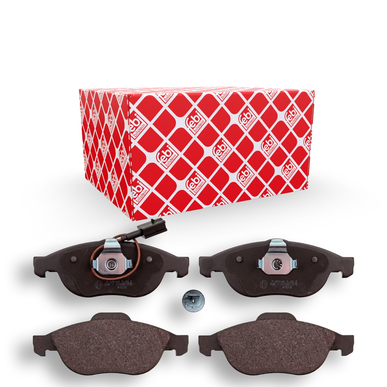 FEBI BILSTEIN 116014: Remblokken Vooras, Met plunjerclip