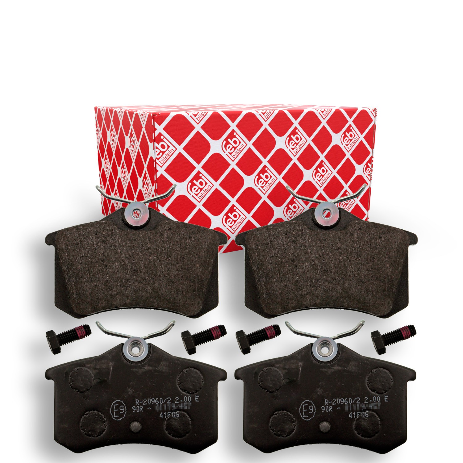 FEBI BILSTEIN 116099 Bremsbeläge Hinterachse, mit Schrauben