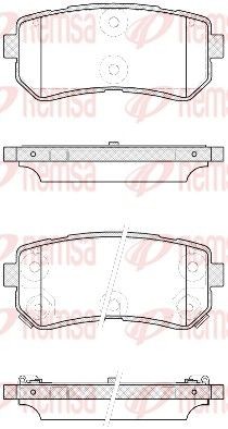 REMSA 1209.42: Bremžu kluči Aizmugurējais tilts, ar piederumiem, ar atsperi, ar līmplēvi