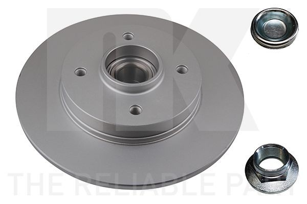 NK 313738: Bremsscheibe Ø: 249mm, voll, Ø: 249mm, beschichtet, mit Radlager, mit integriertem magnetischen Sensorring