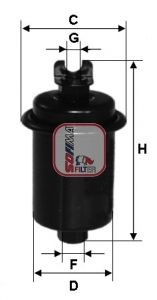 SOFIMA S 1551 B: Brandstoffilter