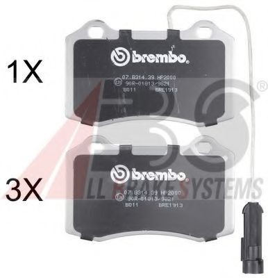 A.B.S. 37041S: Remblokken BREMBO BEARING DISC LINE