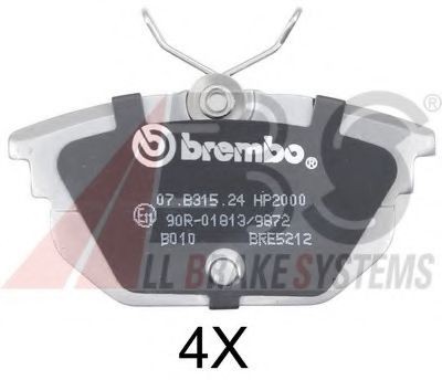A.B.S. 37123S: Bremžu kluči BREMBO BEARING DISC LINE